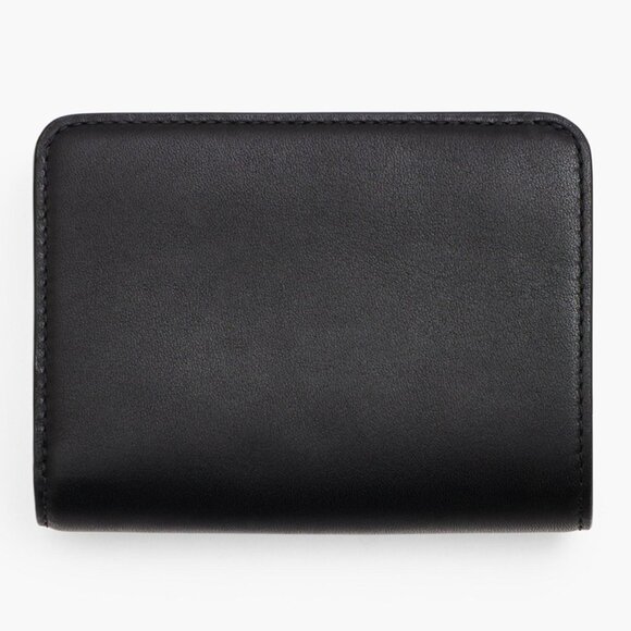 Marc Jacobs Smooth Black Leather Compact Wallet - Picture 4 of 6